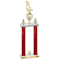 Double Red Glacier Year Football Trophy
