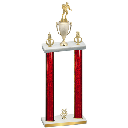 Double Red Glacier Year Rugby Trophy