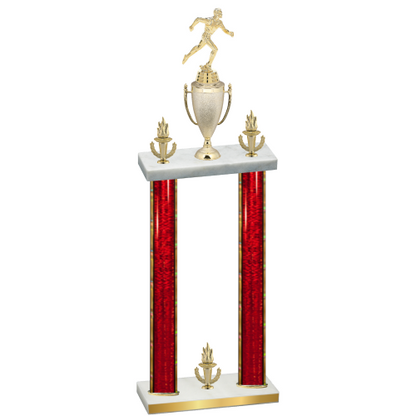 Double Red Glacier Victory Running Trophy