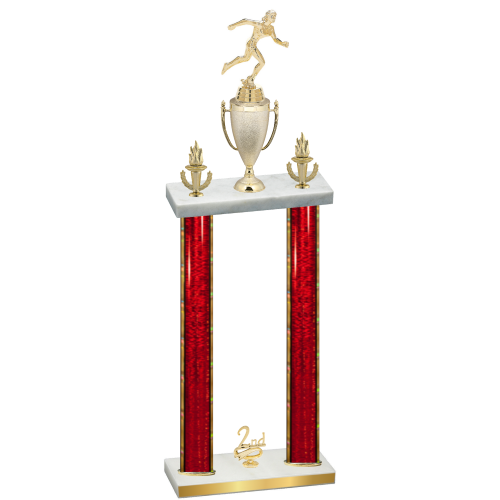 Double Red Glacier Second Place Running Trophy