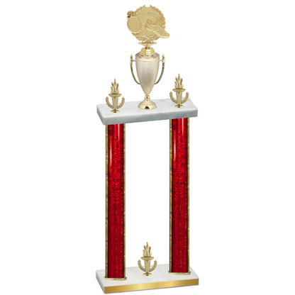 Double Red Glacier Victory Running Trophy