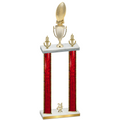 Double Red Glacier Year Football Trophy