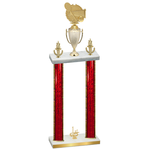 Double Red Glacier First Place Tennis Trophy