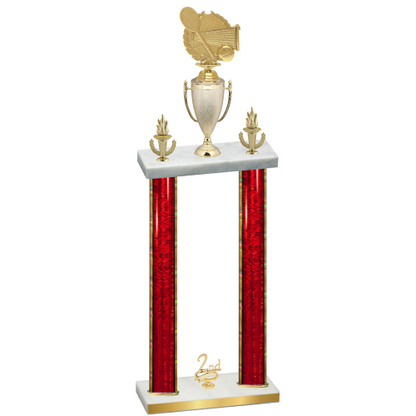 Double Red Glacier Second Place Tennis Trophy