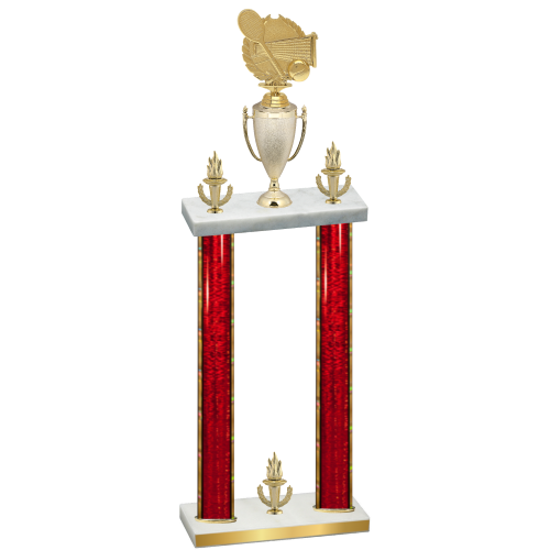 Double Red Glacier Victory Tennis Trophy