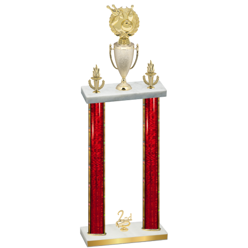 Double Red Glacier Second Place Bowling Trophy