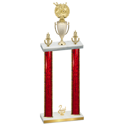 Double Red Glacier Second Place Bowling Trophy