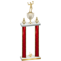 Double Red Glacier First Place Volleyball Trophy