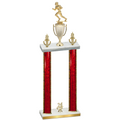 Double Red Glacier Year Football Trophy