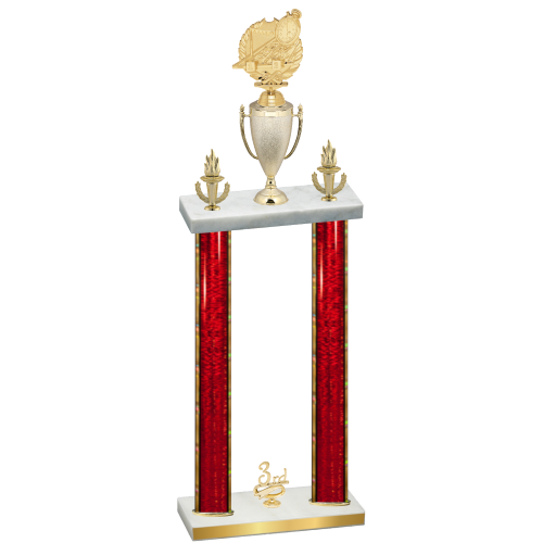Double Red Glacier Third Place Swimming Trophy