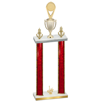 Double Red Glacier First Place Insert Trophy