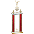 Double Red Glacier Victory Cheerleading Trophy