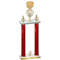 Double Red Glacier Year Cheerleading Trophy