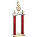 Double Red Glacier Fourth Place Hockey Trophy