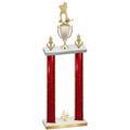 Double Red Glacier Fourth Place Hockey Trophy