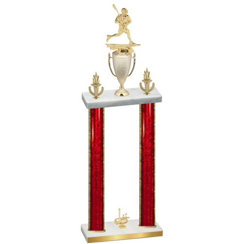 Double Red Glacier First Place Lacrosse Trophy