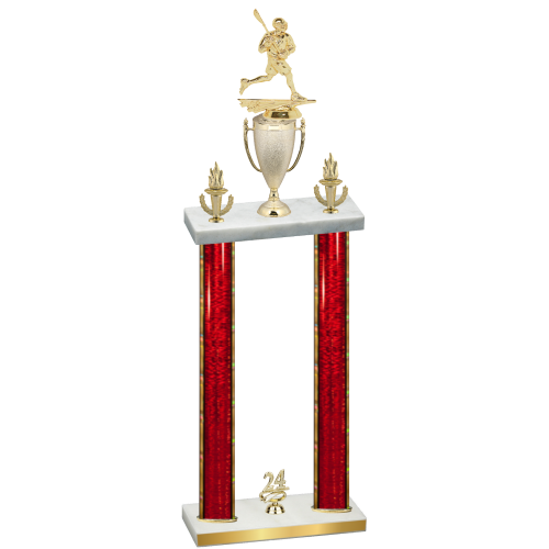 Double Red Glacier Year Lacrosse Trophy