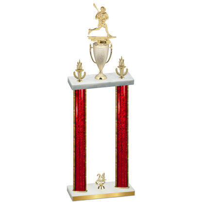 Double Red Glacier Year Lacrosse Trophy