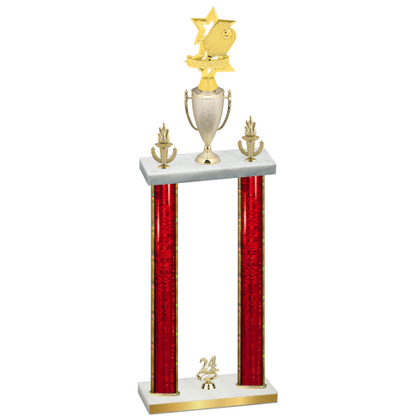 Double Red Glacier Year Pickleball Trophy