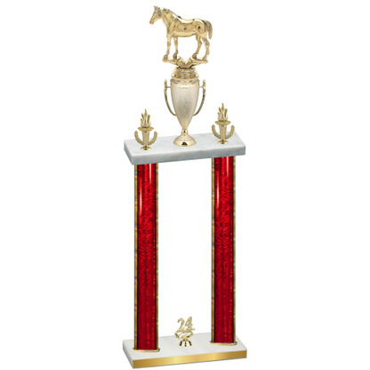 Double Red Glacier Year Horses Trophy