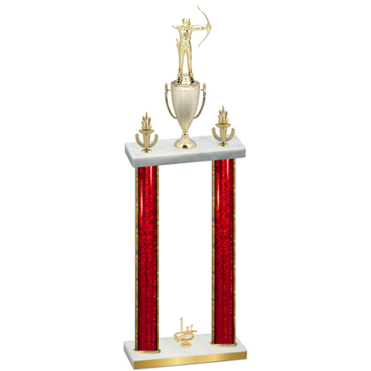 Double Red Glacier First Place Archery Trophy