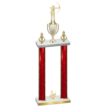 Double Red Glacier Third Place Archery Trophy