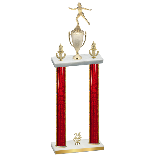 Double Red Glacier Year Skater Trophy