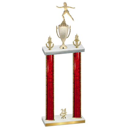 Double Red Glacier Year Skater Trophy