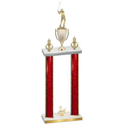 Double Red Glacier Second Place Golf Trophy