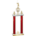 Double Red Glacier Fourth Place Golf Trophy
