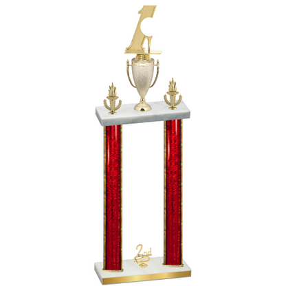 Double Red Glacier Second Place Golf Trophy