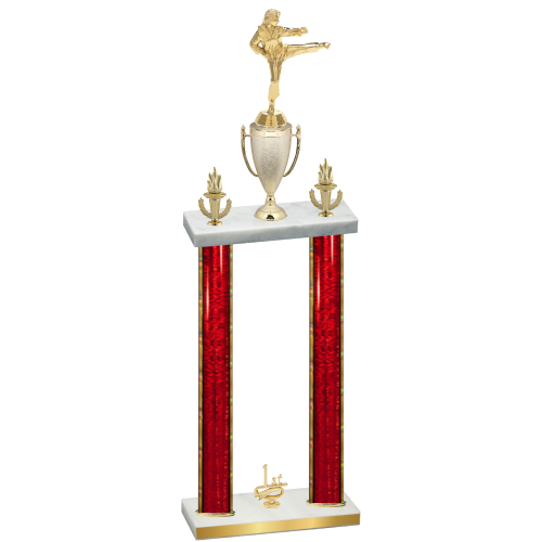 Double Red Glacier First Place Karate Trophy