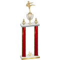 Double Red Glacier Fourth Place Karate Trophy