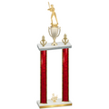 Double Red Glacier Third Place Softball Trophy
