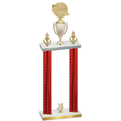 Double Red Carbon Fiber Year Running Trophy