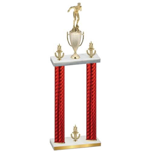 Double Red Carbon Fiber Victory Swimming Trophy