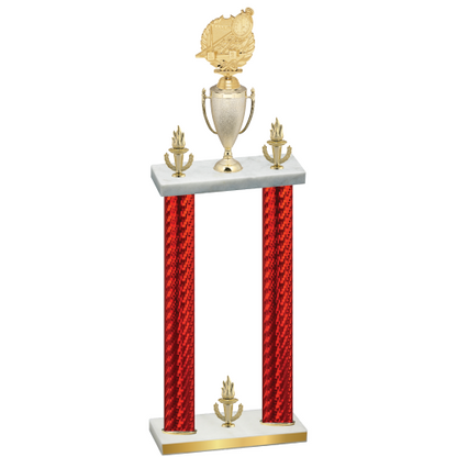 Double Red Carbon Fiber Victory Swimming Trophy