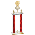 Double Red Carbon Fiber Year Swimming Trophy