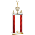 Double Red Carbon Fiber Fourth Place Victory Trophy