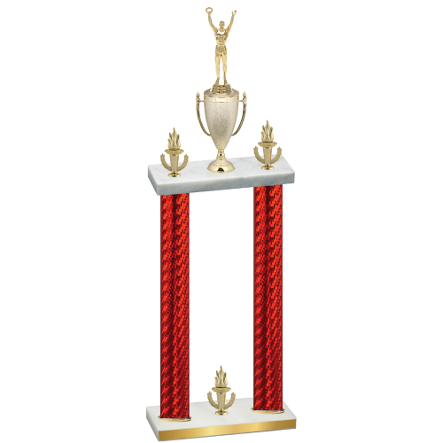 Double Red Carbon Fiber Victory Victory Trophy