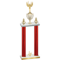 Double Red Carbon Fiber Third Place Victory Trophy