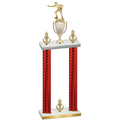 Double Red Carbon Fiber Victory Shooter Trophy