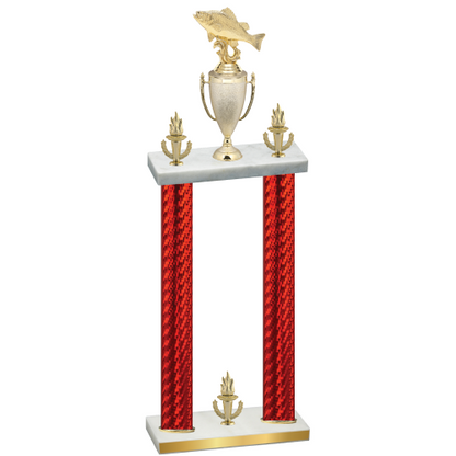 Double Red Carbon Fiber Victory Fishing Trophy
