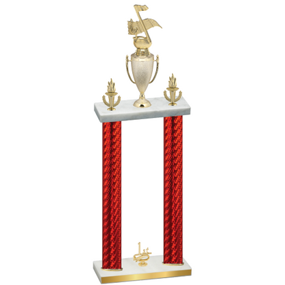 Double Red Carbon Fiber First Place Music Trophy