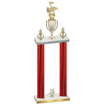 Double Red Carbon Fiber Year Music Trophy
