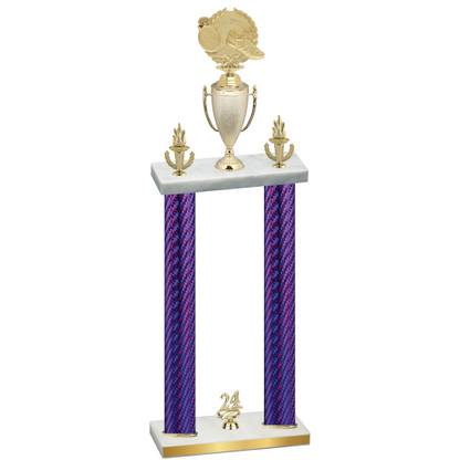 Double Purple Carbon Fiber Year Running Trophy