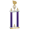 Double Purple Carbon Fiber Victory Tennis Trophy