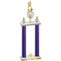 Double Purple Carbon Fiber First Place Hockey Trophy