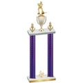Double Purple Carbon Fiber Fourth Place Hockey Trophy