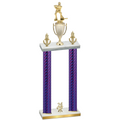 Double Purple Carbon Fiber Year Hockey Trophy